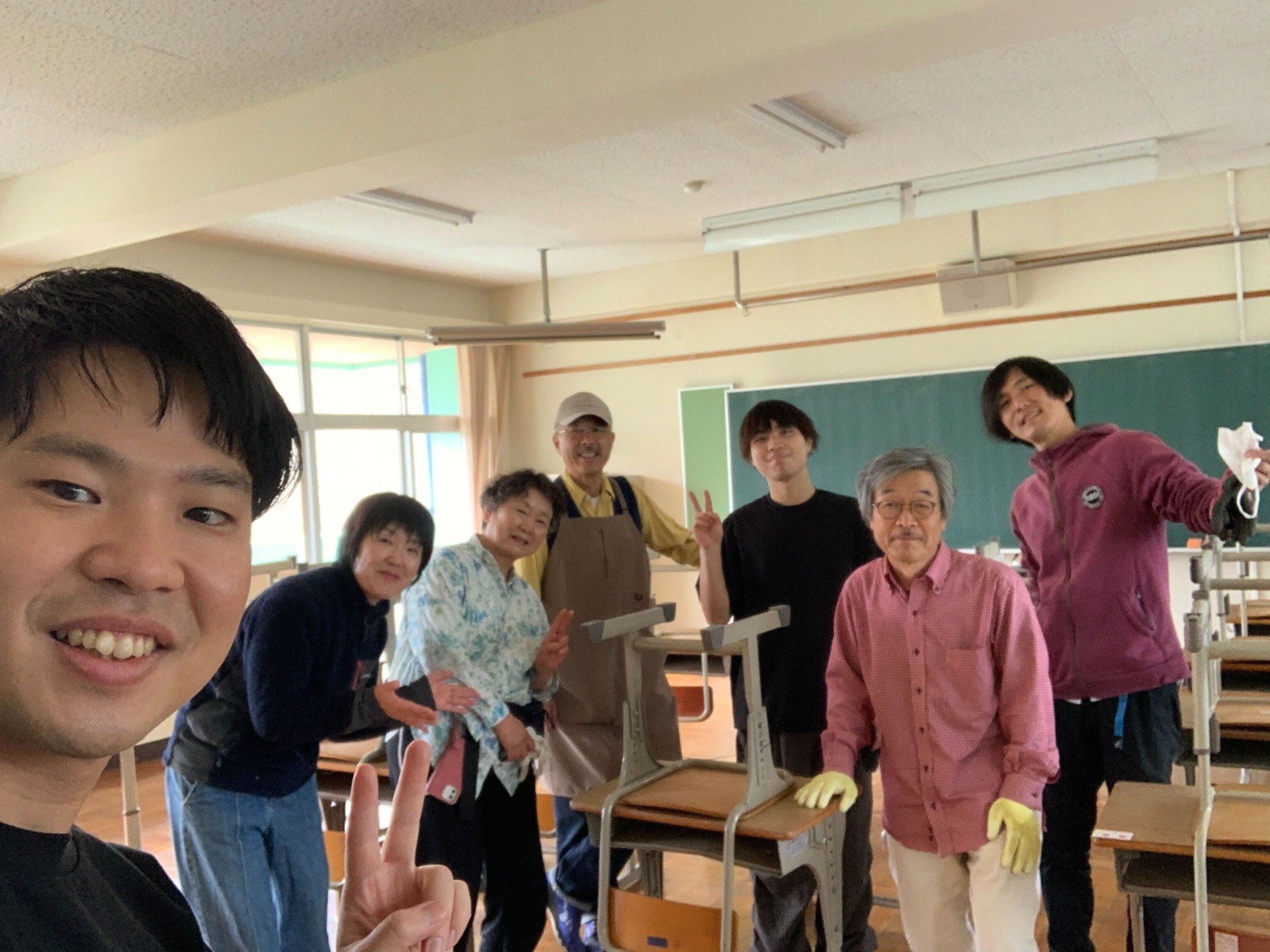 六瀬ほしのさと小学校(仮称)開校に向けて、旧六瀬中学校の片付け作業がスタートしました！