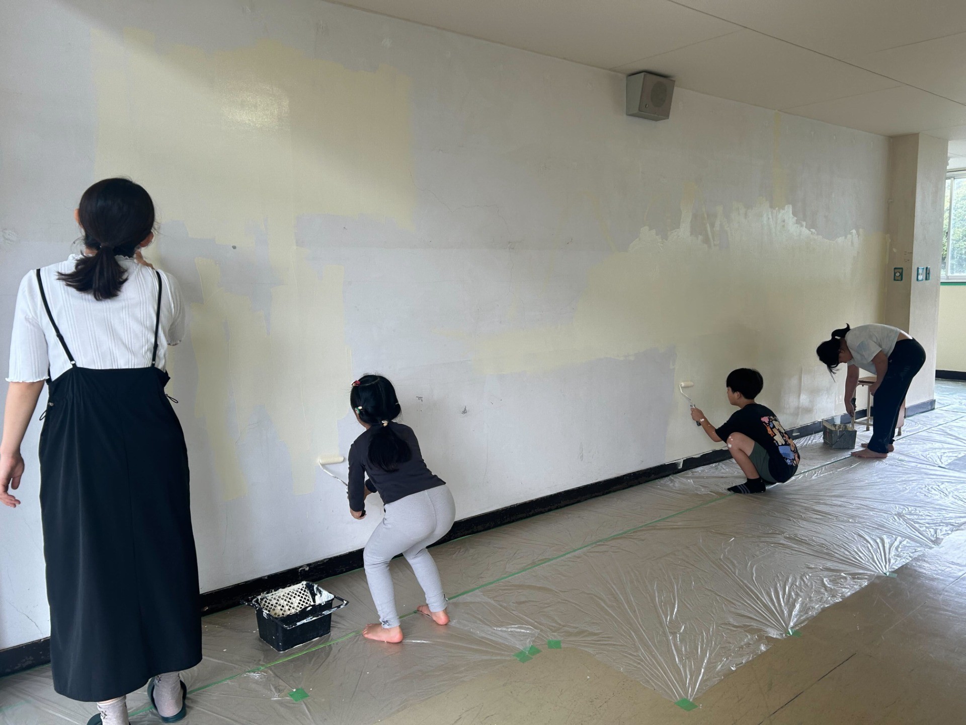 入学決定者もぞくぞく参加！学校DIY②